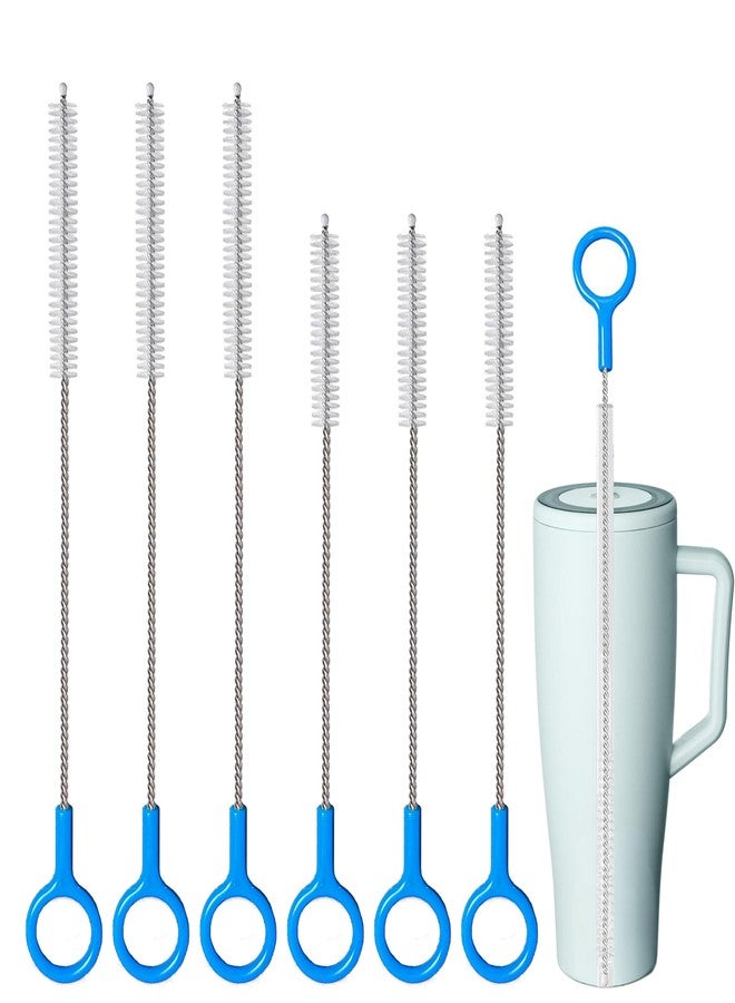 CIDYAUST Heavy-Duty Straw Cleaner Brush Set - 6 Pack Reusable Long Handle Cleaner Brushes,Straw Brush for Deep Cleaning Baby Bottles,Metal/Glass/Silicone Straws, Tumblers & Stanley Cups. - Image 1